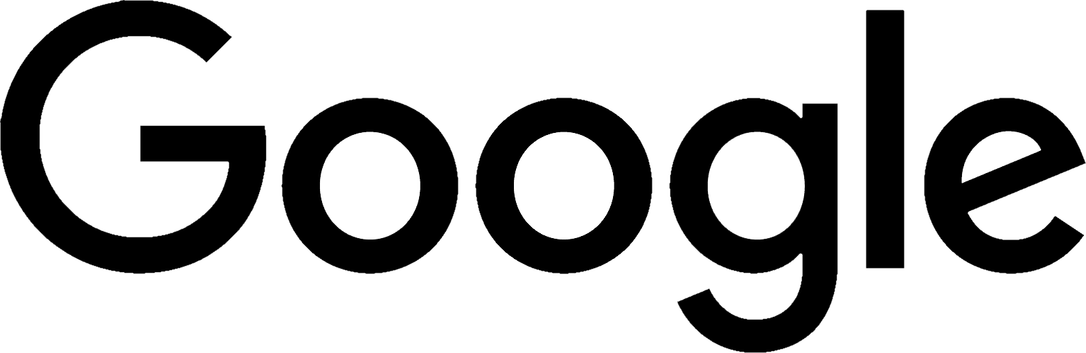 Alt text: Google logo in bold black font, symbolizing the leading search engine and technology company.